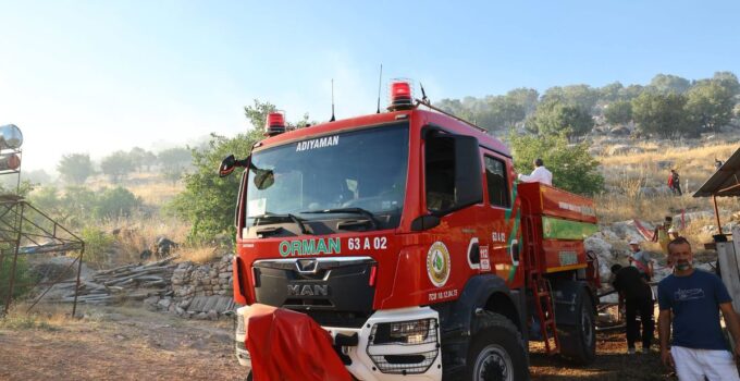 Adıyaman’da orman yangını; söndürme çalışmaları sürüyor