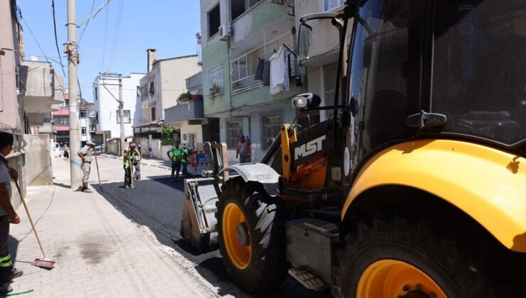 Akdeniz ilçesindeki yol bakım, onarım ve yenileme çalışmaları sürüyor