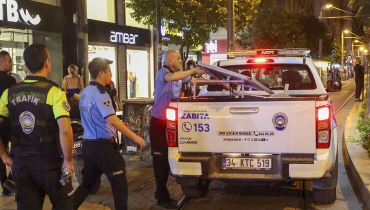 Antalya’da kaldırım işgallerine sıkı denetim