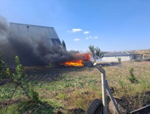 Balıkesir’deki Arazi Yangını Havadan ve Karadan Müdahaleyle Söndürüldü