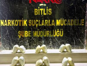 Bitlis’te çuvallarda 8 kilo skunk ele geçirildi, 2 tutuklama