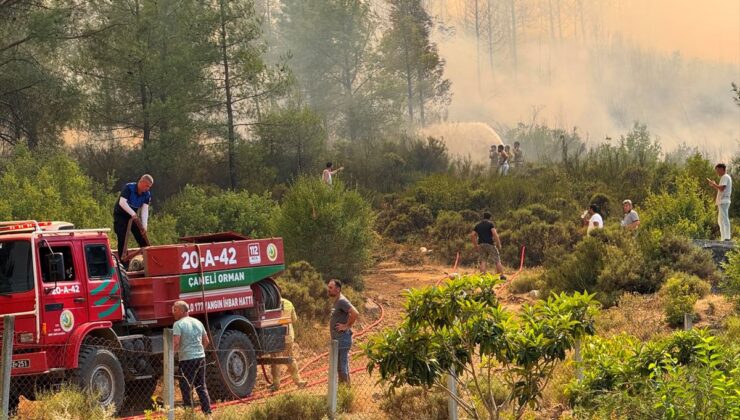 Fethiye’de orman yangını çıktı
