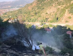 Isparta’da orman yangını söndürüldü, bal kovanları zarar gördü