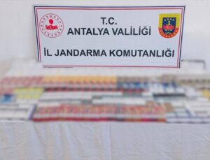 Kemer’de kaçak sigara ve elektronik ürün operasyonu
