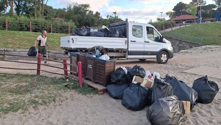 Kocaeli’nin Karadeniz sahillerinden 50 günde 387 ton atık toplandı