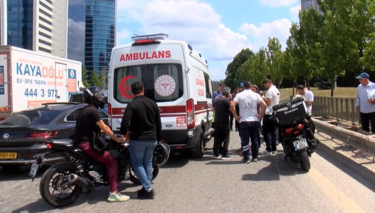 Motosikletli polis önce TIR’a, sonra başka bir motosiklete çarptı