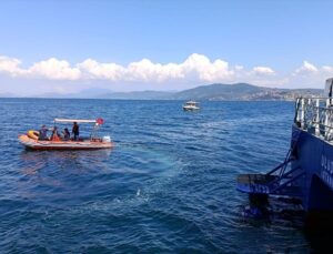 Mudanya’da sürüklenen çocuk kurtarıldı