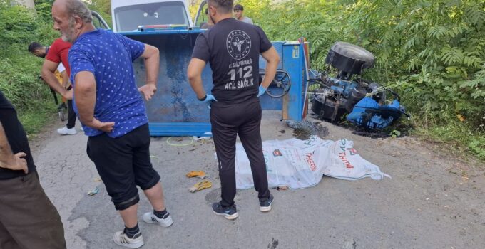 Ordu’da patpat devrildi: 1 çocuk öldü, 1 yaralı
