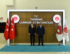 Tekirdağ Valisi Soytürk’ten Başsavcı Yücel ve Komisyon Başkanı Obut’a ziyaret