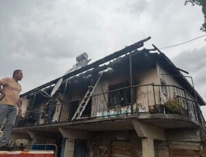 Tokat’ta çıkan yangında tek katlı evde hasar oluştu