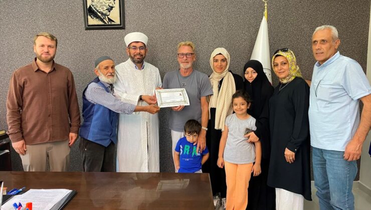 Alman vatandaşı Kayseri’de Müslüman oldu