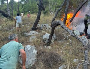 Antalya Kemer’de Orman Yangınına Müdahale Sürüyor