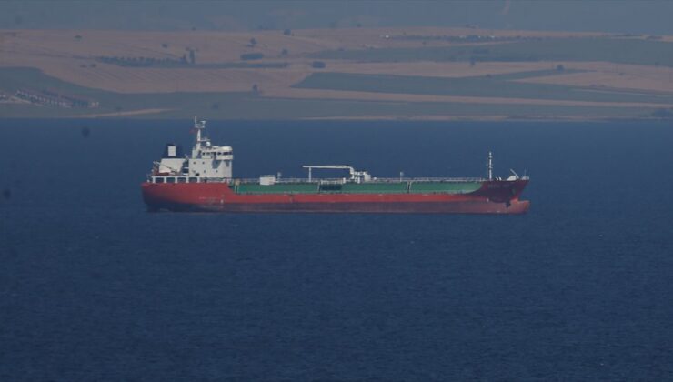 Çanakkale’de tankerde baca yangını