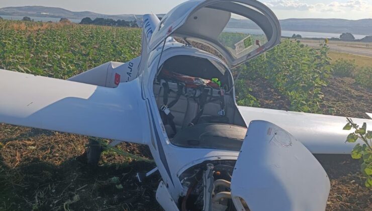 Çatalca’da eğitim uçağı sert iniş yaptı: 1 yaralı