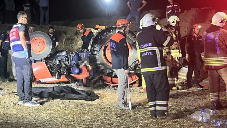 Devrilen traktörün altında kalan karı-koca, yaşamını yitirdi