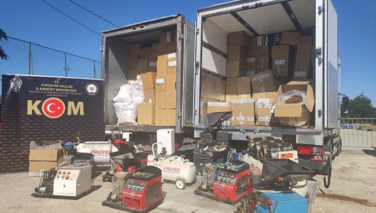 Eskişehir’de düzenlenen kaçakçılık operasyonunda 5 zanlı tutuklandı