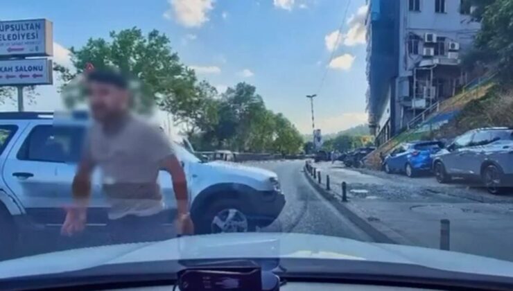 Eyüpsultan’da korna krizi: ‘Kafanı keserim’ tehdidi kamerada