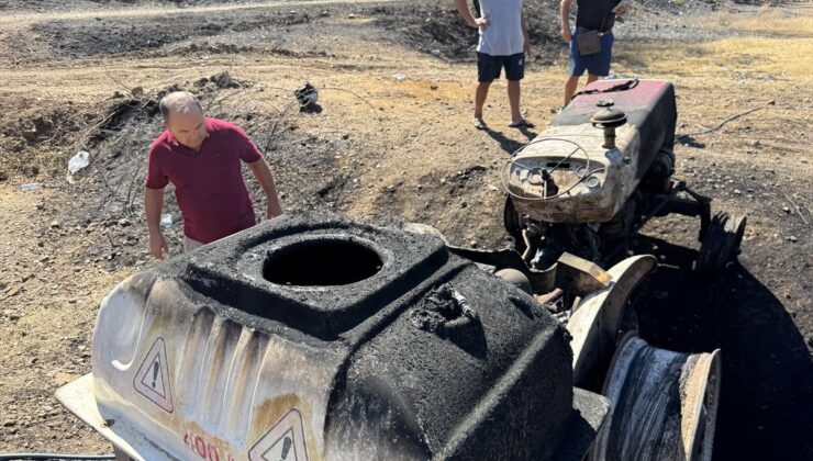 Fethiye’de Yangın Kahramanının Traktörü Küle Döndü