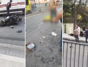 İki motosikletli feci şekilde çarpıştı! Korkunç kazada bir kişi hayatını akybetti