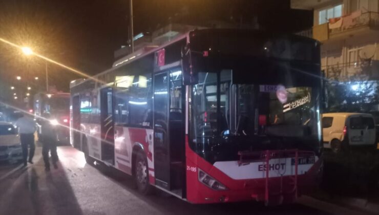 İzmir’de otobüste yangın paniği