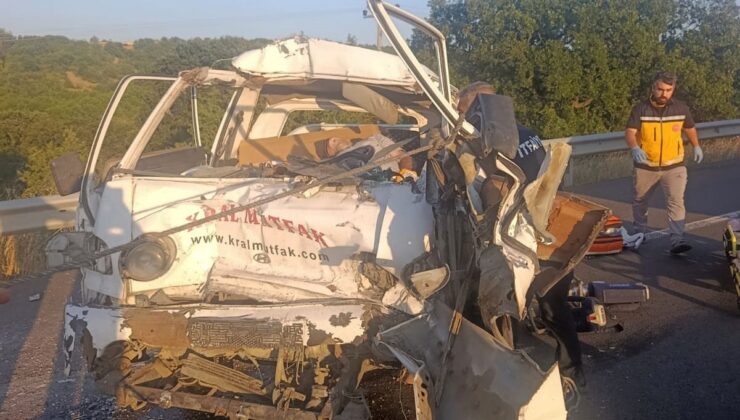 Keşan’da Kamyonete Arkadan Çarpma: 1 Ölü
