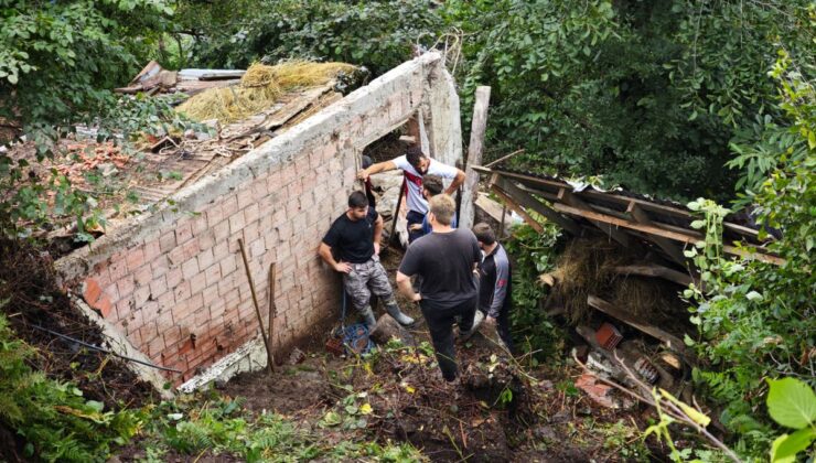 Ordu’da Heyelan: Toprak Altında Kalan Ahırdaki 5 Büyükbaş Telef Oldu