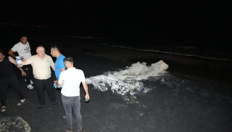 Samsun sahilinde paniğe neden olan şüpheli madde: Çuvallardan çıktı