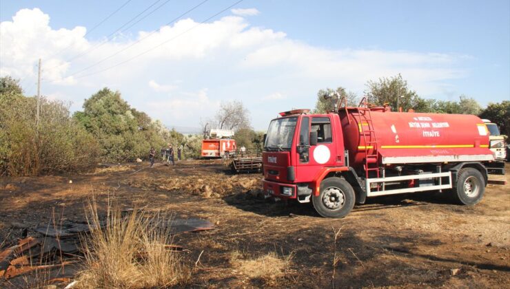 Serik’te 4 mahallede otluk yangın