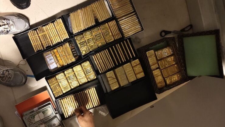 Suç örgütü operasyonunda 200 kilo altın ele geçirildi
