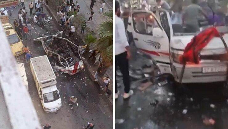 Suriye’nin başkenti Şam’da minibüste patlama: Ölü ve yaralılar var