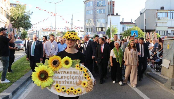 Tekirdağ’da “34. Ayçiçeği Festivali” başladı