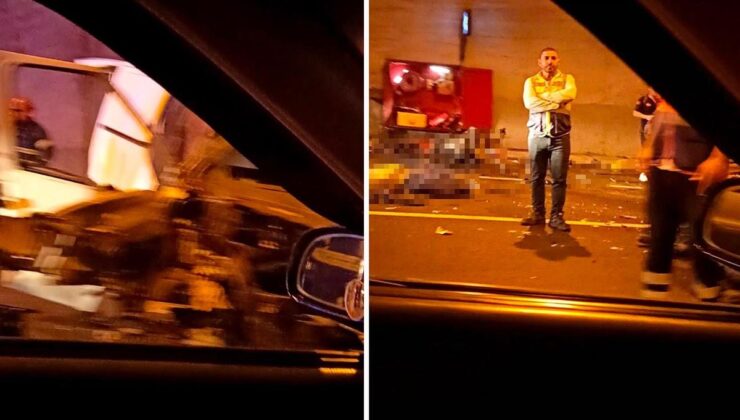 Tünelde feci kaza: 3 ölü, 1 ağır yaralı