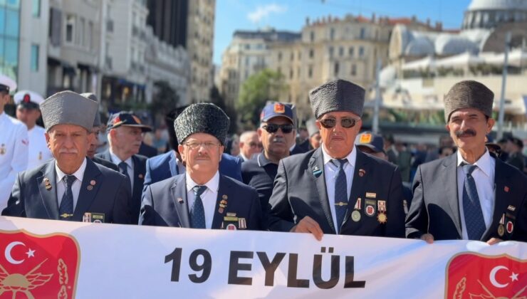 19 Eylül Gaziler Günü’nde Taksim’de tören düzenlendi