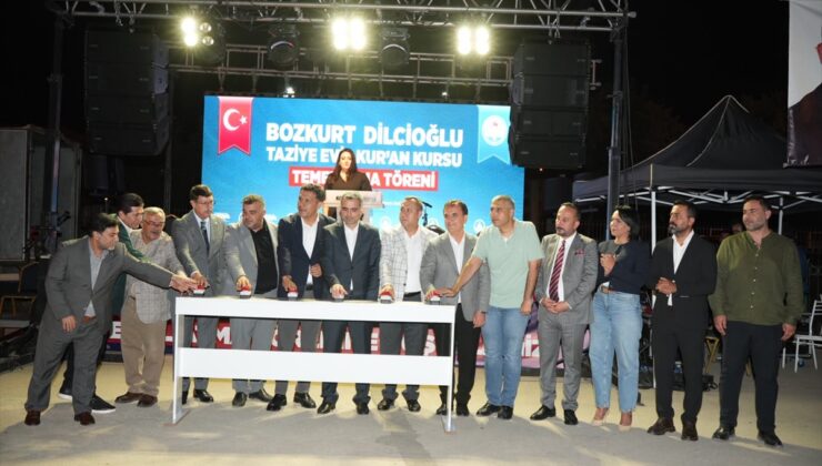 Adana Kozan’da Bozkurt-Dilcioğlu Taziye Evi ve Kur’an Kursu’nun temeli törenle atıldı