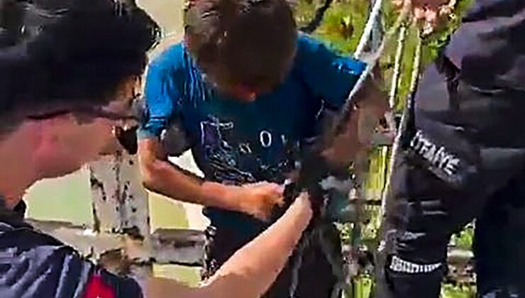Adana Yüreğir’de DSİ sulama kanalına düşen çocuk itfaiye ekiplerince kurtarıldı