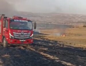 Adıyaman Besni’de anız yangını itfaiyenin müdahalesiyle kontrol altına alındı