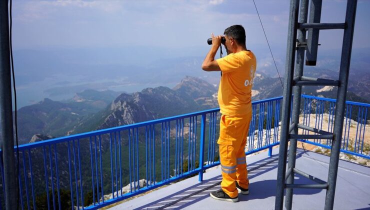 Akçal Kulesi’nden Isparta, Antalya ve Burdur ormanları 7/24 izleniyor