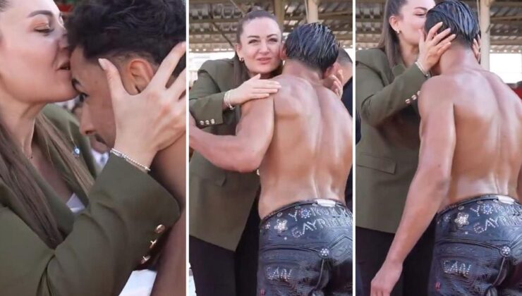 Antalya Belediye Başkanvekili Özdemir’in pehlivanlara moral ziyareti olay oldu