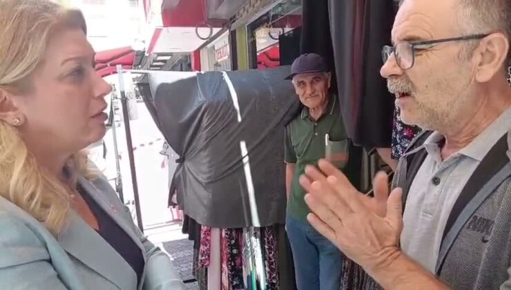 Asu Kaya Balıkesir’de esnafı dinledi, 15 liraya çorap satılmadığını aktardı
