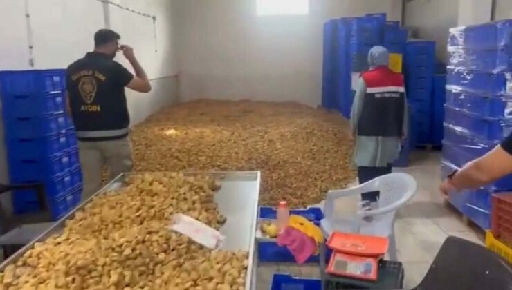 Aydın Köşk’te 25 ton etiketsiz incir ele geçirildi, işletmeye 236 bin TL ceza kesildi