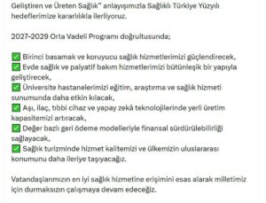 Bakan Memişoğlu: OVP hedefleri doğrultusunda durmaksızın çalışacağız