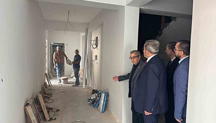 Balıkesir Susurluk’ta Kur’an Kursu inşaatını İl Müftüsü Yaşar inceledi