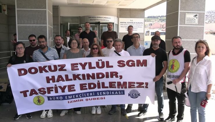 BES İzmir Şubesi, Dokuz Eylül SGM’nin gece yarısı boşaltılmasına tepki gösterdi