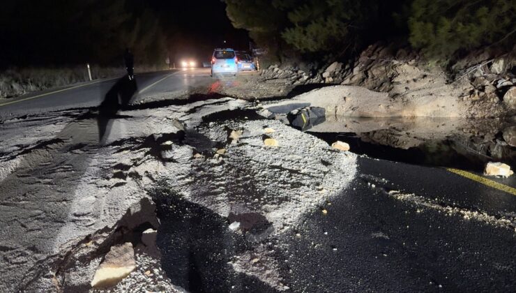 Bodrum’da içme suyu ana isale hattında patlama meydana geldi
