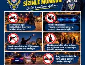 Bozdoğan Kaymakamlığı ve Emniyet, trafik ve çevre uyarısı yaptı, kask çağrısı yaptı