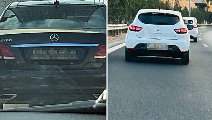 Bu plakaları kim takıyor? Görenler “Gerekeni yapın” diyerek emniyeti etiketledi