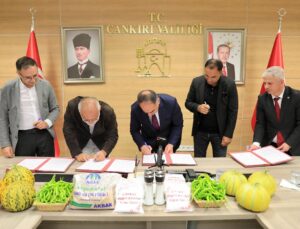 Çankırı’da üreticiyle güvenli pazarı buluşturacak sözleşmeli üretim modeli hayata geçirildi