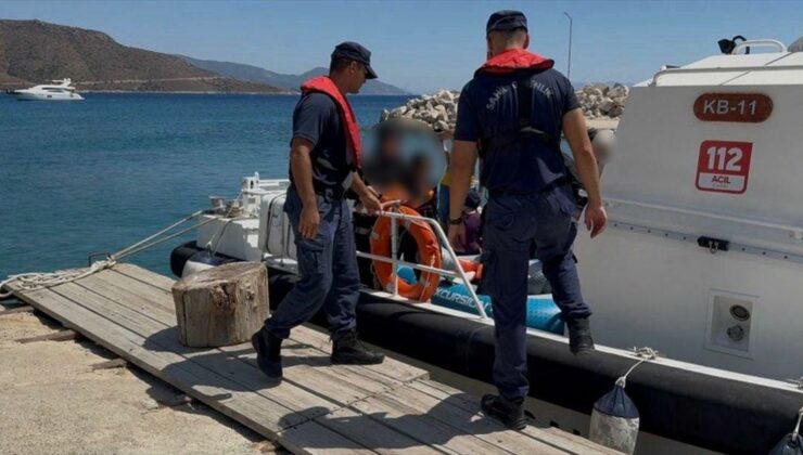 Datça’da 9 Düzensiz Göçmen Kurtarıldı