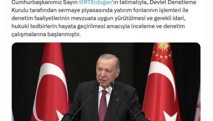 Devlet Denetleme Kurulu Başkanı Tanrıkulu’dan sermaye piyasalarına ilişkin açıklaması