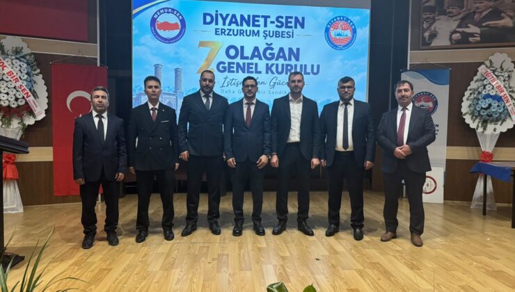 Diyanet-Sen Erzurum 7. Olağan Genel Kurulu’nda Başkan Ardahanlı yeniden seçildi